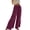 Purple, variant on Ruffle Pants Women High Waist Stylish Ruffled Slacks Loose Fit Wide Leg Beach Palazzo Pants for Holiday Travel