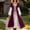 A251 Purple, variant on Women's Renaissance Medieval Dress Square Neck Flare Sleeve Maxi Gown Vintage Irish Peasant Dress Lace-up Waist Halloween Costume Cosplay Fair Festival Party Wear