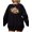 Black Sweatshirt, variant on Trendy Floral Football Sweatshirt for Women, Teens & Kids Flower Fall Sports Pullover Black Sweatshirt Adult Medium
