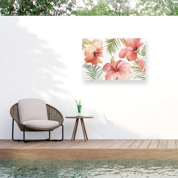 Lisa Audit 'Tropical Blush I' Outdoor Canvas