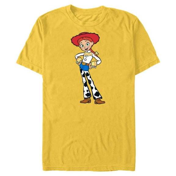 Disney Pixar Toy Story 4 Cowgirl Jessie T-Shirt- Short Sleeve Blended T-Shirt for Adults - Customized-Putty Snow Heather