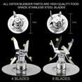 thumbnail image 2 of Pièces de Rechange Compatibles avec les Lames de Glace Oster & Osterizer Blender, 2 of 5