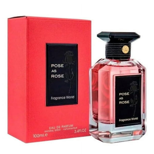 Fragrance World Pose As Rose EDP For Him / For Her 100 ml / 3.4 Fl. oz.