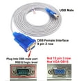thumbnail image 2 of Cable adaptador USB a serie DTech DB9 RS232 a USB 2.0 de 10 pies, 2 of 7