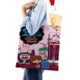thumbnail image 4 of Foster's Home for Imaginary Friends Bolso de tela con estampado de lienzo para mujer, bolsa de compras reutilizable y estética, con cremallera interior, regalo para mujer,40*40cm., 4 of 6