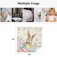 thumbnail image 5 of Easter Cloth Napkins, Pastoral Spring Bunny Eggs Botanical Flowers Leaf Washable and Reusable Dinner Napkins Set of 4, Table Napkin for Kitchen Party Birthday Wedding Hotel Housewarming 20"x20", 5 of 9