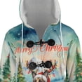 thumbnail image 4 of Merry Christmas Santa Reindeer Antlers German Shepherd Sleigh Xmas Winter Holiday All Over Print 3D Hooded Duffle Toggle Coat Alsatian Dog Lover Gifts - 00023, 4 of 6