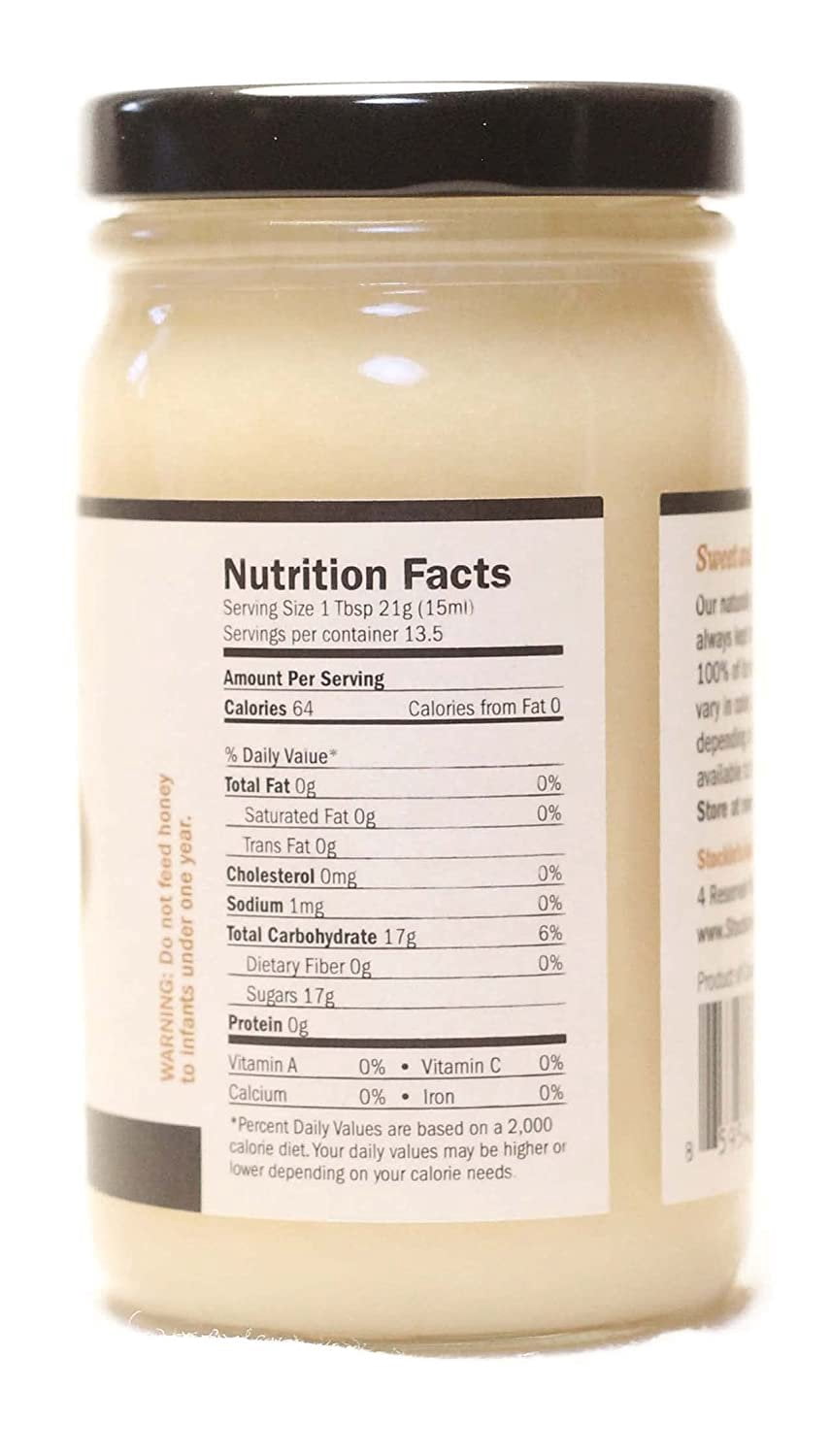 Stockin's Apiaries Raw Alfalfa Honey, Unheated, Unfiltered, & Nutritious, 10 Oz.
