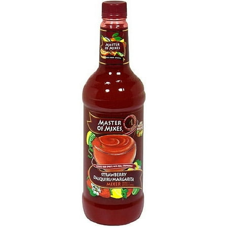 (6 Bottles) Master of Mixes Strawberry Daiquiri/Margarita Mixer, 1 L