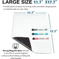 "18""x12"" Roll & Stick Whiteboard, Light Dry Erase Board,