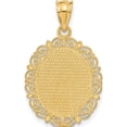 thumbnail image 4 of 14K Yellow Gold Solid Satin Polished Sagittarius Zodiac Oval Pendant (28 X 17) Made In United States c2851, 4 of 6