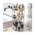 thumbnail image 5 of Rotating Organizer, Bathroom Spinning Holder Rack,Capacity Cosmetics Storage Box Vanity Shelf Countertop3 Tiers, 5 of 5