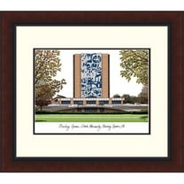 Campus Images OH986LR Bowling Green State Legacy Alumnus Framed Lithograph - Satiny