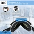 thumbnail image 2 of Ski Goggle Windproof Snow Goggles Fit Over Glasses Interchangeable Spherical Snowboard Skate Goggles for Men Women, 2 of 6