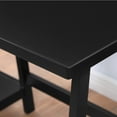 thumbnail image 3 of Roundhill Furniture Redina Contemporary Wood Writing Desk with Storage, Black, 3 of 5