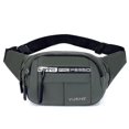 thumbnail image 3 of Green Bolso de cintura para hombre, bolso de cinturón versátil a la moda, bolso de pecho, cintura deportiva de calle Pac, 3 of 3