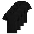 thumbnail image 1 of Jack & Jones Camiseta para Hombre, Pack de 4 - JACBASIC CREW NECK TEE, Manga corta, lisa, algodón Negro S (Small), 1 of 3