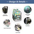 thumbnail image 5 of PVC Transparent Backpacks Clear Backpack for Travel and Outings Cute Cartoon Yellow Chick, 5 of 7