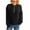 Black-Sweaters, variant on AGWOLF Fall Sweaters for Women Lightweight Half Button Henley Jumper Tops Solid Long Sleeve Knit Pullover