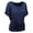 089 Navy, variant on Fanxing Women's Summer Tops Casual Ruffle Short Sleeve Shirts 2025 Fashion Round Neck Tunic Blouses Green,XL