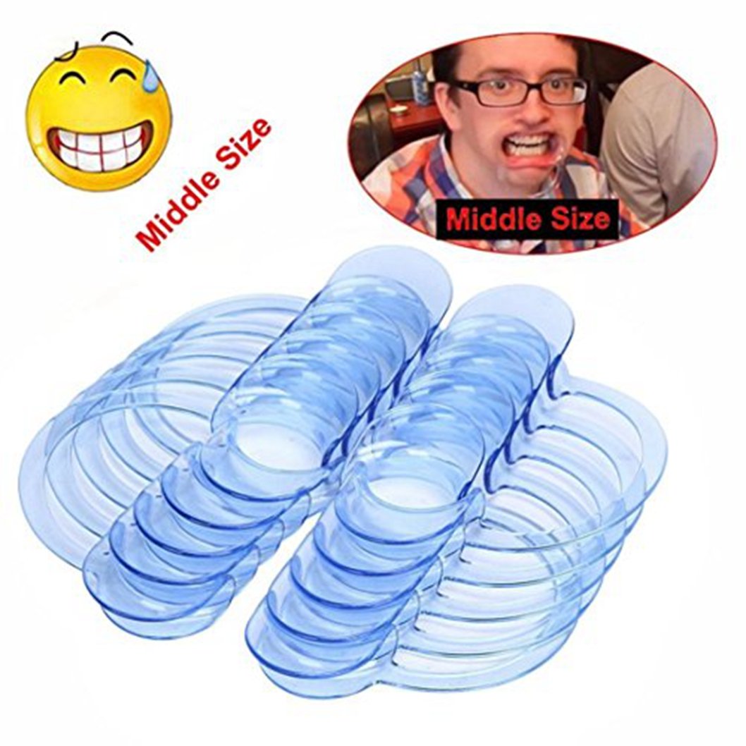 Mouth Openers For Speak Out Game,Ledeng 10Pcs CShape Blueteeth