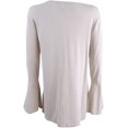 thumbnail image 2 of Alfani Womens Bell Sleeve Knit Sweater, Beige, X-Large, 2 of 2