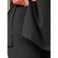 thumbnail image 5 of DARING DIVA Women's Pajama Set Split Jersey Knit Tops with Fitted Shorts S Black, 5 of 7