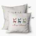 thumbnail image 2 of Simply Daisy 14" x 20" Merry Christmas Reindeer Decorative Throw Pillow, 2 of 2