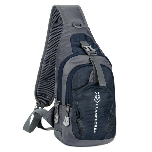 Pack exterior Mochila con honda para hombre, bandolera en el pecho, bandolera, viaje, deportes, gimn FLAMEHORSE Pack exterior