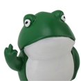 thumbnail image 3 of Middle Finger Frog Ornament Outdoor Patio Quirky Little Frog Ornament for Home Office Desktop, 3 of 4