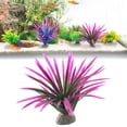 thumbnail image 2 of 1Pcs Artificial Seaweed Water Plants for Aquarium,Plastic Fish Tank Plant Decorations,Lifelike Plastic Water Plants For Aquarium Landscaping and Hideouts,Mini Fish Tank Accessories(Purple1), 2 of 8