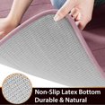 thumbnail image 4 of LAICAIW Memory Foam Bath Mat Rug, 24 x 17 Inches, Comfortable, Soft, Super Water Absorption, Machine Wash, Non-Slip, Thick, Easier to Dry for Bathroom Floor Rugs, Mauve, 4 of 7