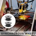 thumbnail image 4 of 2pcs Idler Pulley 20 Teeth Synchronous Timing Wheel Professional 3D Printer Accessories, 4 of 8