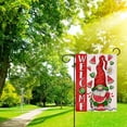 thumbnail image 5 of Welcome Summer Watermelon Gnome Small Decorative Garden Flag, Popsicle Daisy Yard Lawn Outside Decor, Seasonal Farmhouse Burlap Outdoor Home Decoration Double Sided 12.5 x 18, 5 of 6