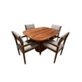 thumbnail image 1 of Comedor para 4 personas color gris de madera de parota modelo Devon, 1 of 7