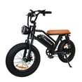 thumbnail image 6 of JVV 48V 750W Electric Bike 20" Fat Tire 7-Speed E-Bike 50-56 Mile Range, 6 of 12