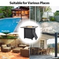thumbnail image 5 of 2-in-1 Propane Fire Pit Table, Outdoor Table with Fire Pit, 30" 40,000 BTU Auto-Ignition Gas Fire Pit Table with Lid and Lava Rock, Square Fire Table with Rattan Exterior for Yard Patio Garden, K2962, 5 of 11