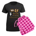 thumbnail image 5 of CafePress - Adorable60 Women's Dark Pajamas - Women's Short Sleeve Print T-Shirt and Pants Dark Cotton Pajama Set, 5 of 7