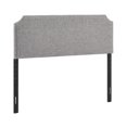 thumbnail image 3 of Home Fare Ensemble Tête de Lit et Banc Queen Rembourré en Tissu Gris, 3 of 10