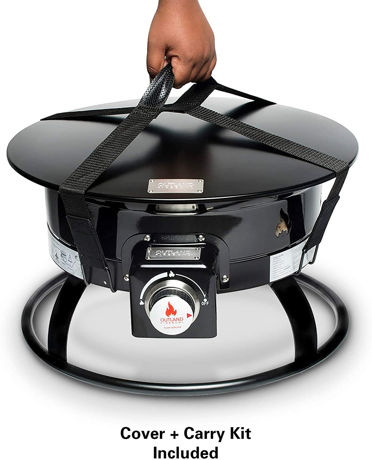 outlander portable propane fire pit on Outland Firebowl 893 Deluxe Outdoor Portable Propane Gas Fire Pit With Cover Carry Kit 19 Inch Diameter 58 000 Btu Walmart Com Walmart Com