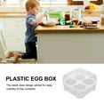 thumbnail image 3 of 2 Pcs Goose Egg Cartons 4 Grid Storage Box Transparent Holder Portable, 3 of 6