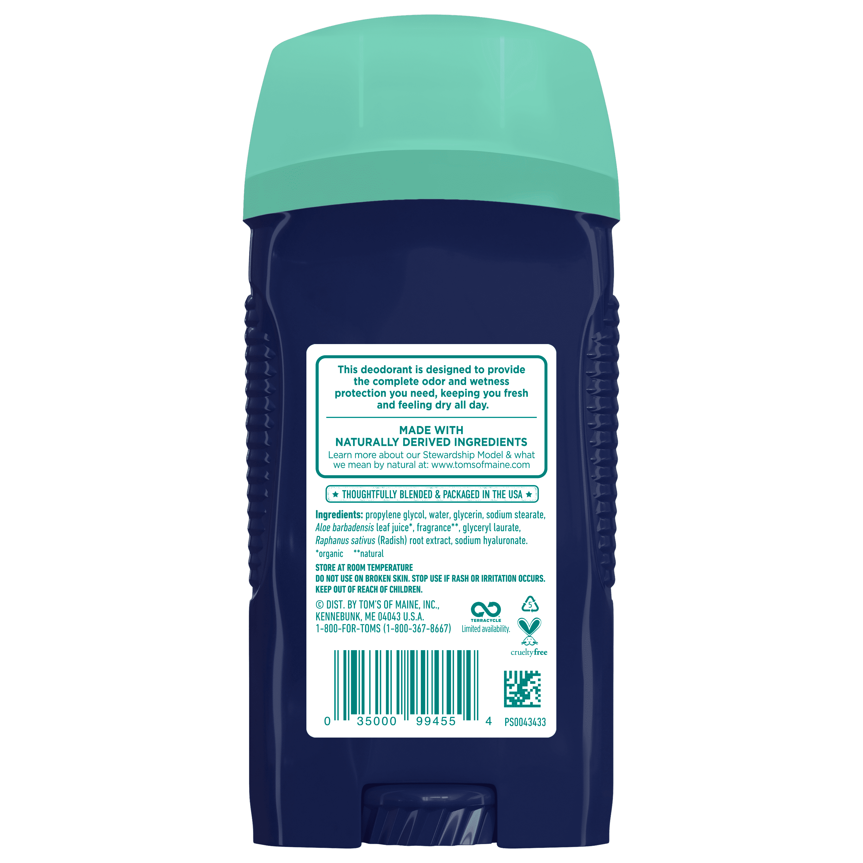 Tom's of Maine Men's Natural Deodorant -Aluminum-Free, Cedar