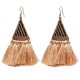 thumbnail image 1 of Moda mujer niña cuentas borla colgante pendientes decoración joyería regalo (marrón rosa), 1 of 2