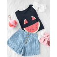 thumbnail image 3 of Buon Ferragosto Melon T-Shirt Toddler -Image by Shutterstock,  5 Toddler, 3 of 4