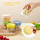 thumbnail image 5 of Juego de 20 Recipientes para Congelaci&oacute;n de Alimentos, Tarro de Comida Peque&ntilde;o Reutilizable 4oz, Recipientes para Papillas con Tapas y Marcador, Tarros de Vidrio para Frigor&, 5 of 7