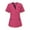 aa#-006 Hot Pink, variant on Domzest Women's Scrubs Tops Clearance Soft Basic Color Short Sleeve Scrub Shirts Basic V-Neck Nurse Uniforms Plus Size Workwear with 2 Pockets Gray XXL