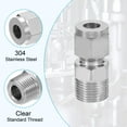 thumbnail image 3 of Uxcell 3/8NPT x 8mm Stainless Steel Compression Tube Fitting with Double Ferrules, 3 of 7