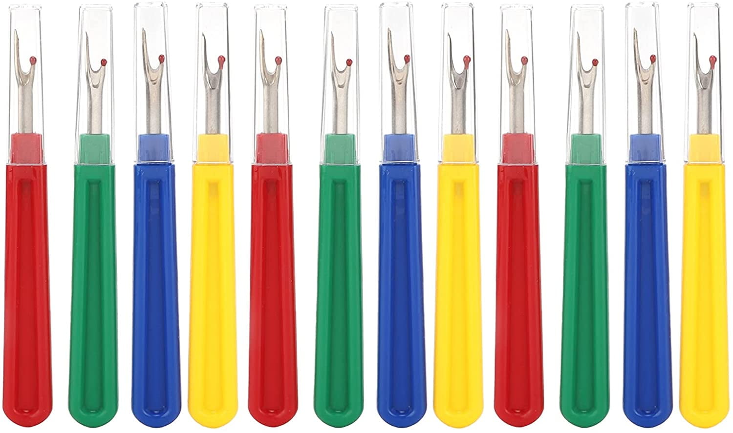 12Pcs Ergonomic Grip Seam Ripper Sewing Seam Rippers with Plastic