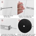 thumbnail image 3 of 4 Pcs Plaque de Fixation de Plafond 90mm pour Plaque de Montage -Sy, 3 of 5