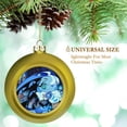 thumbnail image 3 of Shadow Milk Cookie Christmas Balls Ornaments Decoration Xmas Tree Hanging Ornament Pendant for Home Indoor Holiday Party Decor 4PCS, 3 of 8